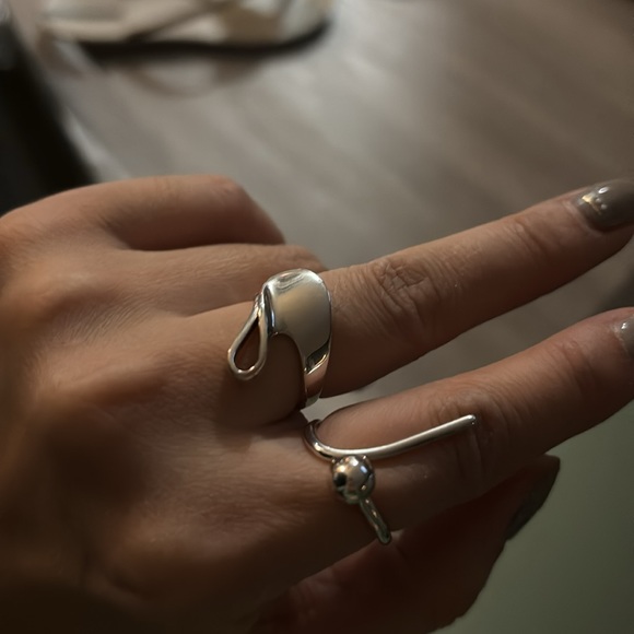 Unique 925 silver ring open back good for everyone - Picture 2 of 4